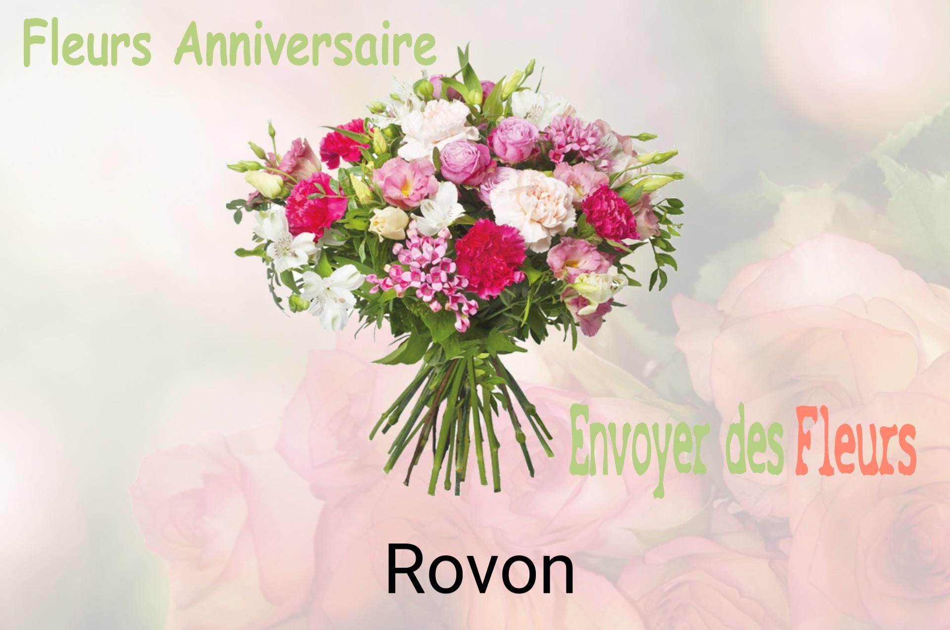Bouquet de fleurs d’anniversaire livré à Rovon